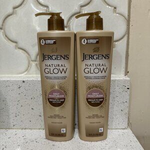 2-Natural Glow Self Tanner Body Lotion, Sunless Tanning, Medium to Deep Skin